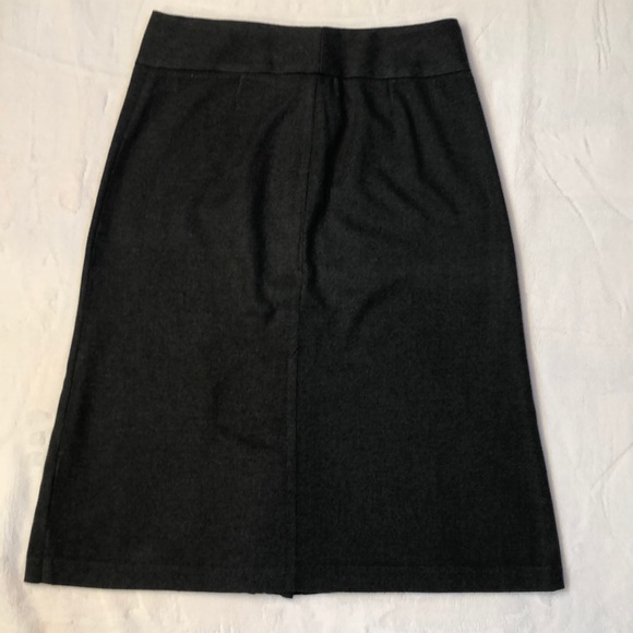 Dark Gray A-Line Pleated Skirt - Picture 5 of 5